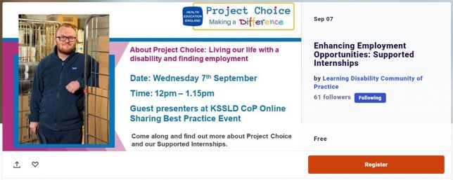 Click to link to registration page for Project Choice Community Event